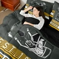 thumbnail image 4 of Erosebridal American Football Helmet Bed in a Bag Queen Size,Green Bay City Bed Set,Sports Theme Bedding Queen Size,Luxury Living Room Decor Reversible,7 Pieces, 4 of 6