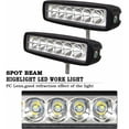 thumbnail image 3 of Boîtier en Aluminium, Spot Beam LED Lumière de Travail pour Véhicules Tout-Terrain Offre une Protection Imperméable Inégalée et Support de Montage Réglable pour Vos Aventures, 3 of 5