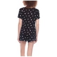 thumbnail image 2 of Honeydew Ladies 3-Piece Super Soft Relaxed Fit Pajama Jogger Set(Black Hearts-X-Large), 2 of 5