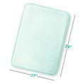 thumbnail image 3 of 1 Small Clara Clark Bath Mat Bathroom Rug - Absorbent Memory Foam Bath Rugs - Non-Slip, Thick, Cozy Velvet Feel Microfiber Bathrug, Plush Shower, Toilet- Floor Bathmats Carpet - Aqua - 17"x24", 3 of 6