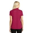 thumbnail image 2 of Port Authority Ladies Pinpoint Mesh Zip Polo-4XL (Dark Fuchsia), 2 of 6