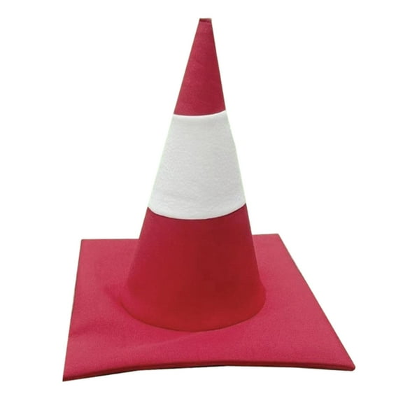 Traffic Cone Hat Costume Accessory Party Hat Hilarious Felt Fabric for Halloween Cosplay Themed Events Men Women