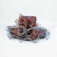 thumbnail image 2 of Yoyauz Women Sun Hat with Mesh Flower Decoration Wide Brim Hat Occasion Event Organza Fancy Church Dress Hat, 2 of 3