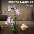 thumbnail image 3 of GZBricker Orchid Flowers Bouquet Building Set, Compatible with Lego Botanical Collection with Vase Home Office Decor for Women Adults Girls 696PCS, 3 of 7