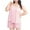 Pink, variant on Womens Cami Pajama Sets Plus Size Soft Tank Top with Elastic Waist Shorts Camisole Lounge Set 2 Piece Cute Solid Color Pjs
