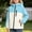 Light Blue, variant on Lightweight Rain Jacket Teen Girls Color Block Windbreaker Outerwear Hooded Zip Up Coats with Zipper Pockets for Outdoor Hiking Activewear