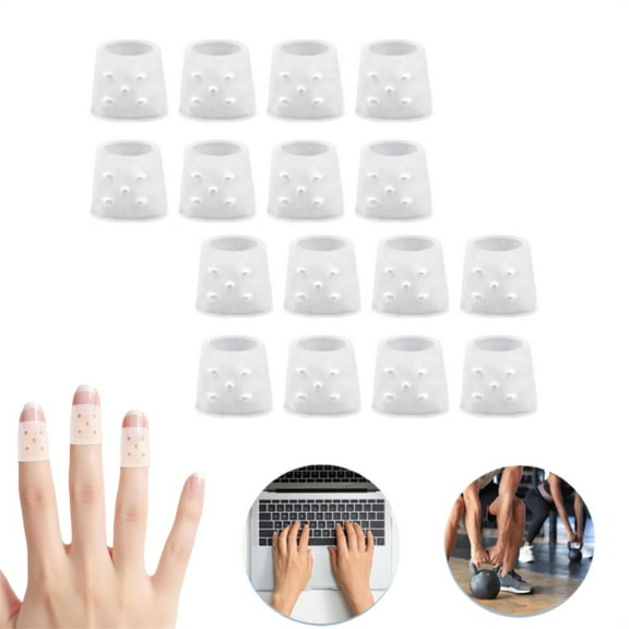 Finger Cots with Air Holes,Reusable Finger Protectors & Covers for Wound Care,Cracked Skin,Trigger Finger,Ideal for Hands & Hangnails,8 Pairs