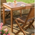 thumbnail image 2 of Plow & Hearth Eucalyptus Wood Outdoor Square Bistro Table, 2 of 4