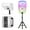 White, variant on Portable Bluetooth Speaker 8" Woofer w/ Tripod Stand Microphone Remote Control White LED Clear Shell