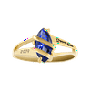 Personalized Family Jewelry Women's Glamour Fashion Class Ring available in Valadium, Silver Plus, Yellow and White Gold