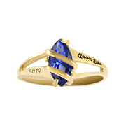 Personalized Family Jewelry Women's Glamour Fashion Class Ring available in Valadium, Silver Plus, Yellow and White Gold