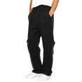 thumbnail image 1 of Ceisia Men's Loose Cargo Sweatpants with Elastic Drawstring Waist & Multi Pockets Black L Gifts, 1 of 7