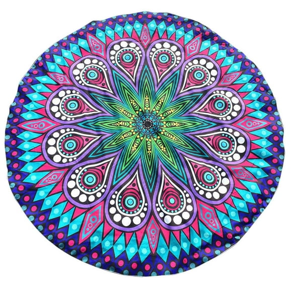 Beach Throw Blankets Round Printing Hippie Tapestry Beach Picnic Throw Yoga Mat Towel Blanket