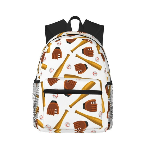 Disketp Baseball Sport Mochila Ligera Clásica con Múltiples Bolsillos, Mochila Casual para Hombre y Mujer, Ideal para Escuela, Trabajo y Viajes