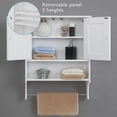 thumbnail image 2 of S-HOME Over The Toilet Storage Cabinet with 2 Doors and Adjustable Shelves, Perfect for Bathroom or Living Room Use, 2 of 6