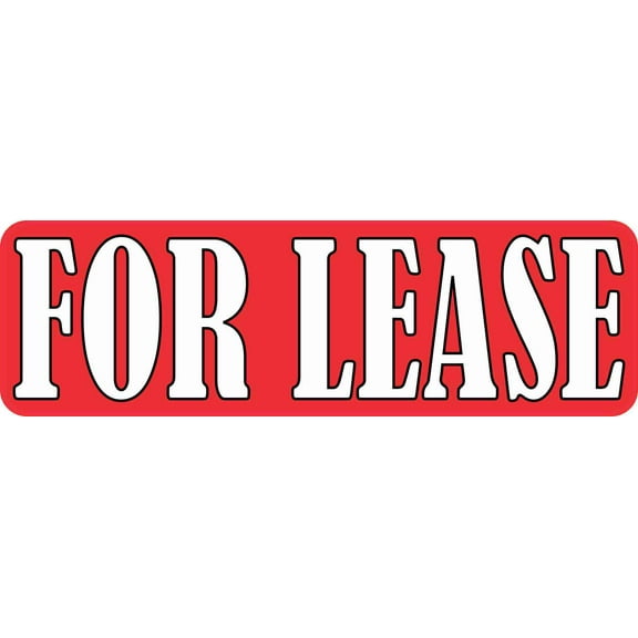10in x 3in For Lease Magnet