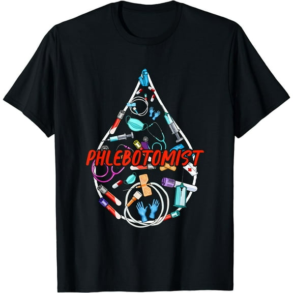 Phlebotomy Squad Phlebotomist Blood Technician Nurses Women T-Shirt