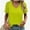 Chartreuse, variant on Women's T Shirts V Neck Casual Short Sleeve Summer Basic Tops Tees