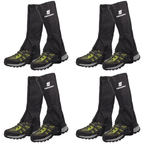 Polainas Senderismo para Piernas Polainas Impermeables para Zapatos Ligeras para Hombres Y Mujeres (negro M)