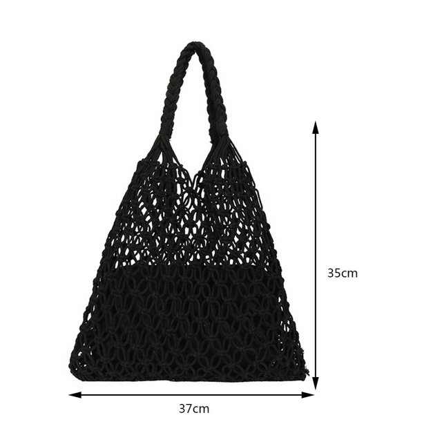Bolsa De Hombro Moda verano mujer embrague malla ahueca hacia fuera el bolso de la axila para mujer (negro) Ndcxsfigh Para Estrenar