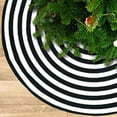 thumbnail image 3 of Black and White Christmas Tree Skirt, Rustic Farmhouse Christmas Decorations Ornaments 28.7 Inch Tree Skirt Mat Decor for Merry Xmas Holiday, 3 of 6