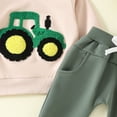 thumbnail image 6 of Odeerbi Infant Toddler Boys Girls Sweatsuits Sets Tractor Print Sport Sweatshirt Drawstring Elastic Waist Jogger Sweatpants 2 Piece Outfit Set, 6 of 9