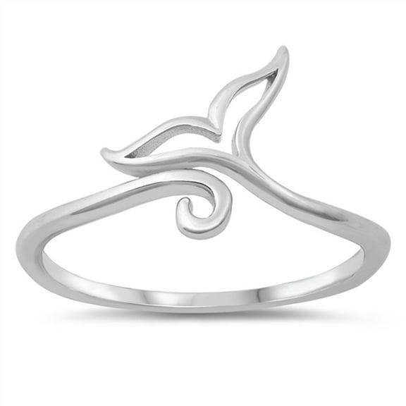 Whale Tail Filagree Wholesale Ring .925 Sterling Silver Band Jewelry Female Male Unisex Size 6