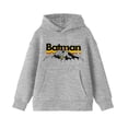 thumbnail image 3 of Batman Fun Text Youth Boy's Heather Gray Hoodie-Large, 3 of 3