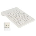 thumbnail image 4 of Mini teclado teclado numérico inalámbrico 2,4G USB ergonómico ligero PC accesorio de computadora blanco, 4 of 8