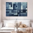 thumbnail image 2 of Elephant Stock Creative Blue Abstract Wall Art - Horizontal Canvas Wall Art - Living Room Wall Decor - Abstract Canvas - Blue And Beige Decor - 51" x 34", 2 of 8