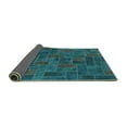 thumbnail image 2 of Ahgly Company Indoor Rectangle Patchwork Turquoise Blue Transitional Area Rugs, 7' x 10', 2 of 4