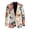 Boho Dragonfly Mandala, variant on Vintage Floral Tree Print Men's Sport Coats Dressy Blazers Business Suit Jacket for Men One Button Sport Coat for Wedding,Dinner,Prom