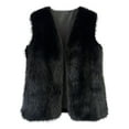 thumbnail image 2 of HongQid Womens Faux Fur Vest Coat Winter Shaggy Casual V-neck Jackets Warm Fuzzy Outerwear, 2 of 3