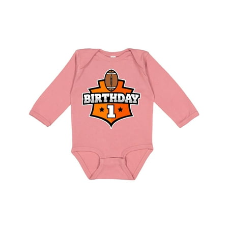 

Inktastic Football 1st Birthday Gift Baby Boy or Baby Girl Long Sleeve Bodysuit
