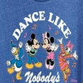 thumbnail image 3 of Disney - Mickey & Friends - Donald Duck, Minnie, Mickey, & Daisy - Dance Like Nobody's Watching - Women's Short Sleeve Graphic T-Shirt, 3 of 5