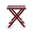 thumbnail image 1 of Camco 51684 Red Regular Adirondack Portable Outdoor Folding Side Table, Perfect for The Beach, Camping, Picnics, Cookouts and, 1 of 6