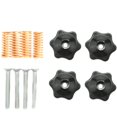 thumbnail image 1 of Juego de 4 piezas de tuerca de ciruela con orificio pasante Tornillo de mano Tuerca de actualización de placa de cama calentada para accesorios de impresora 3D, 1 of 5