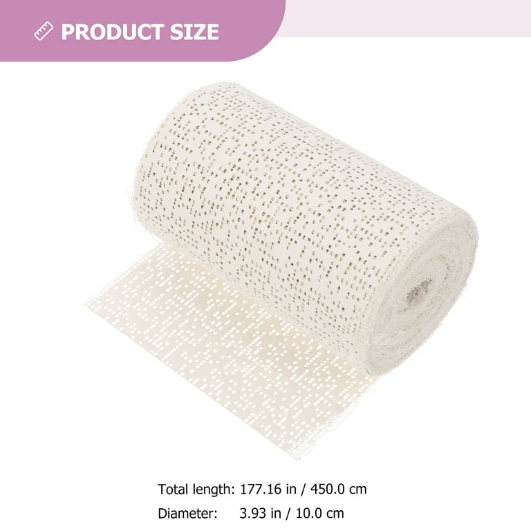 6pcs Three-dimensional Plaster Cloth Rolls White Gauze Strip Wrap Bandages Rolls for Craft, Size: 0.1X10X450CM