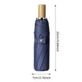 thumbnail image 2 of Tri Fold Black Folding Umbrella for Sun and Rainy Conditions, 2 of 4