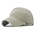thumbnail image 2 of Womens Baseball Hats CQXIDFH Women's Cotton Baseball Cap, Adjustable Washable Summer Sun Hat, Fashion Casual Outdoor Beach Sports Headwear, Beanie Hat (Beige, One Size), 2 of 2