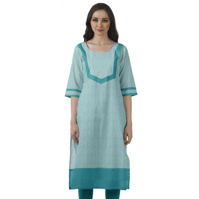 Moomaya Bollywood Designer Kurti WoMen's Printed Knee Length Kurta Tunic Tops