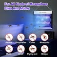 thumbnail image 2 of 3200V Electric Bug Zapper, USB Powered Mosquito Killer with Removable Collection Tray & Hanging Chain, Indoor Outdoor Insect Trap for Home Office Warehouse, 2 of 9