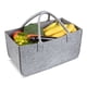 thumbnail image 4 of 5X Monedero de Fieltro, Bolsa de Almacenamiento de Fieltro Bolsa de Compras Informal de Gran Capacidad - Gris, 4 of 6