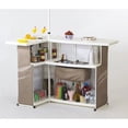 thumbnail image 3 of Desert Pop Up Patio Table Bar and 8 ft Tall Square Market Umbrella, 3 of 5