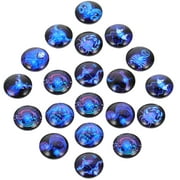 Eease Zodiac Constellation Cabochons 100pcs 10mm Flatback Gems for DIY Jewelry