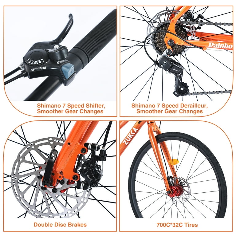 28 Inch Road Bike with 7 Speeds Drivetrain, 700C Commuter Bike 28 Inch Road Bike with 7 Speeds Drivetrain, 700C Commuter Bike