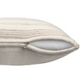 thumbnail image 3 of Ox Bay Petra 20" x 20" Beige/White Striped Reversible Indoor/Outdoor Adult Decorative Throw Pillow Cover, 3 of 8
