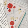 thumbnail image 1 of Hml 26 Letters Elegant Personalized Hand Embroidered Corner Bookmark Four Seasons Fun Bookmark Decoration Handmade Custom Letter Bookmark Hand Stitched Corner Bookmark, 1 of 5