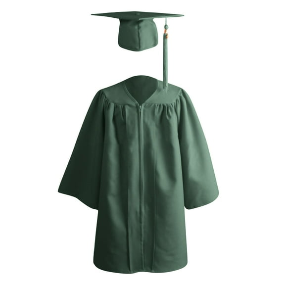 GPAECEAD Kids Toddler Boys Girls Long Sleeve Top Sets Bachelor'S Graduation Performance Suit Set Round-Neck Blouses Shirts Sets Green