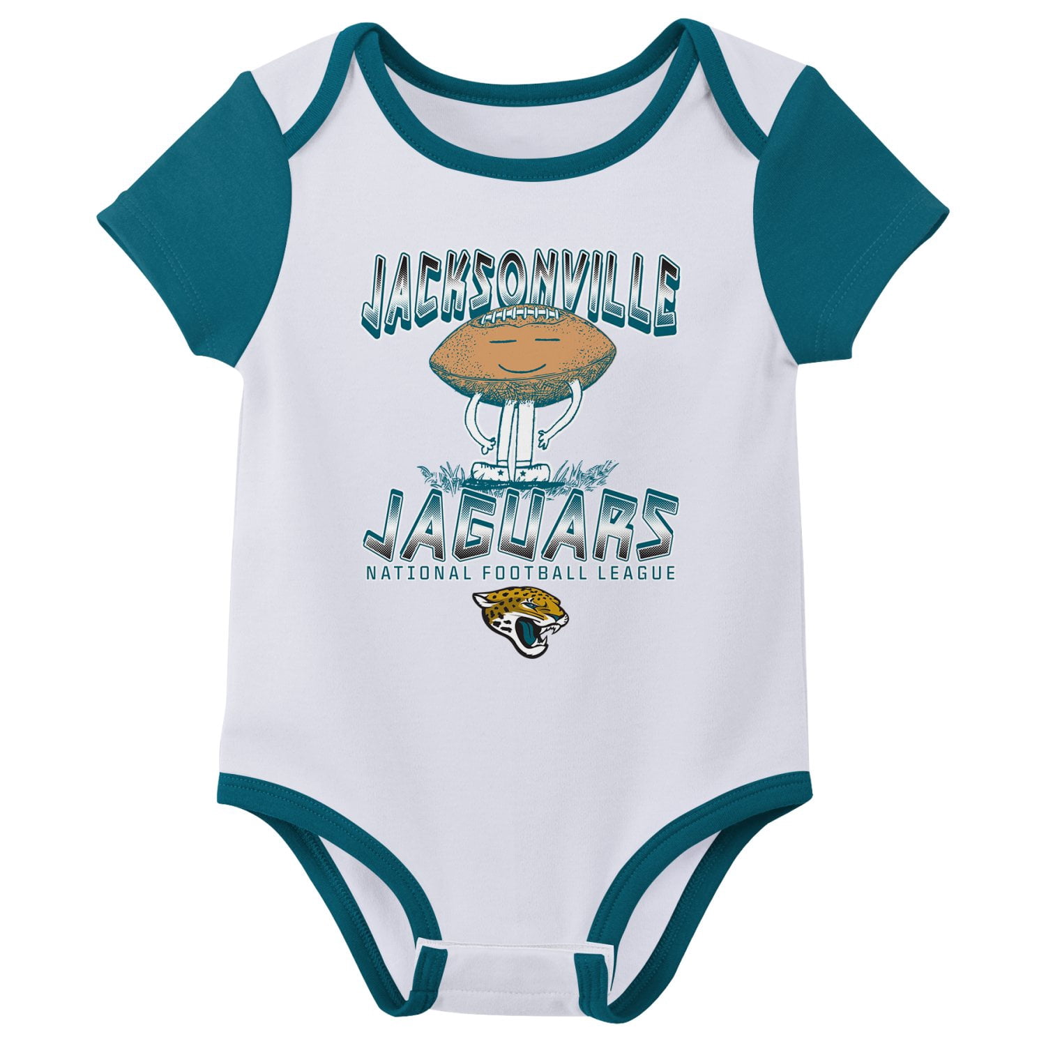 JACKSONVILLE JAGUARS NFL Infant Boys 3 pack Onesie Game Day Fan Apparel